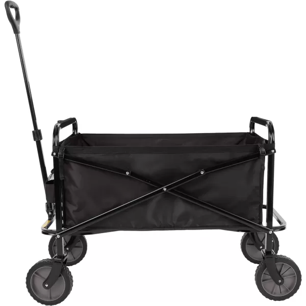 Amazon Basics Collapsible Folding Outdoor Utility Wagon with Cover Bag BlackBlack