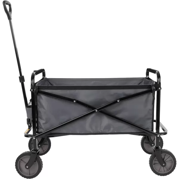 Amazon Basics Collapsible Folding Outdoor Utility Wagon with Cover Bag BlackGray