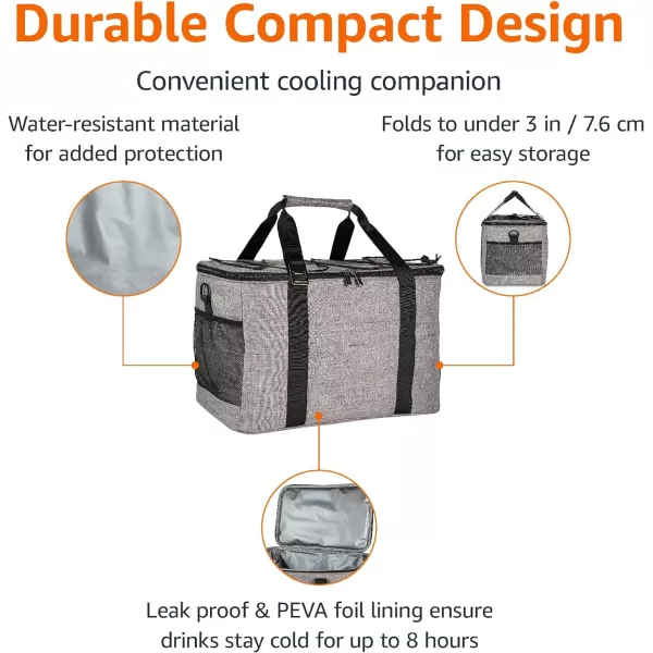 Amazon Basics Collapsible Waterproof Lightweight Insulated Cooler 50 Can CapacityAmazon Basics Collapsible Waterproof Lightweight Insulated Cooler 50 Can Capacity