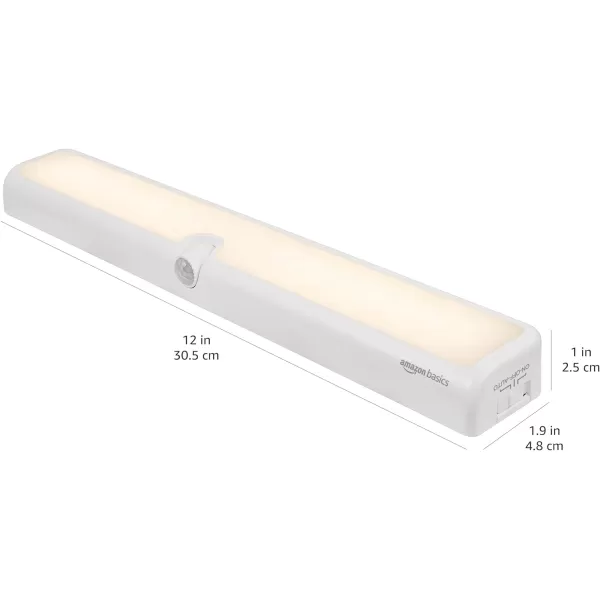Amazon Basics Color Changing LED Toilet Bowl Motion Sensor Light Battery Operated 2 Pack WhiteWhite Motion Sensing Swivel