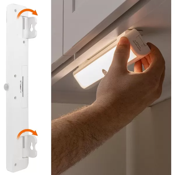 Amazon Basics Color Changing LED Toilet Bowl Motion Sensor Light Battery Operated 2 Pack WhiteWhite Motion Sensing Swivel