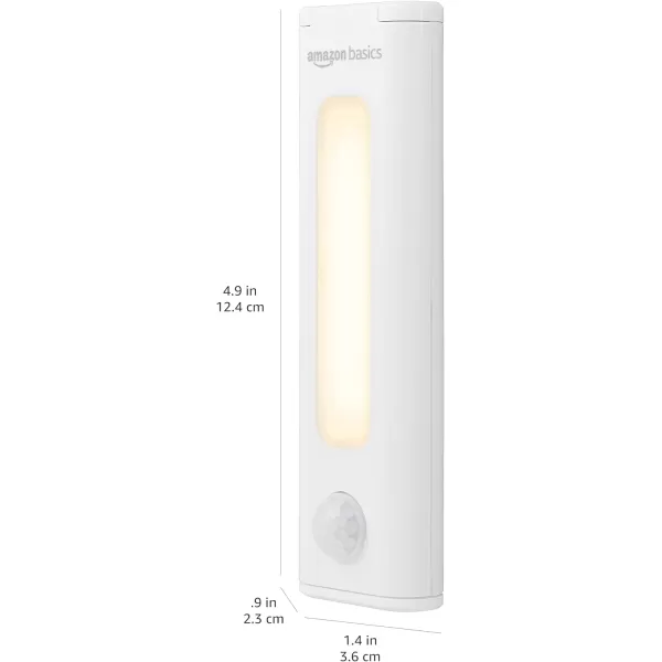 Amazon Basics Color Changing LED Toilet Bowl Motion Sensor Light Battery Operated 2 Pack WhiteWhite UnderCounter Motion Sensor Stick Light