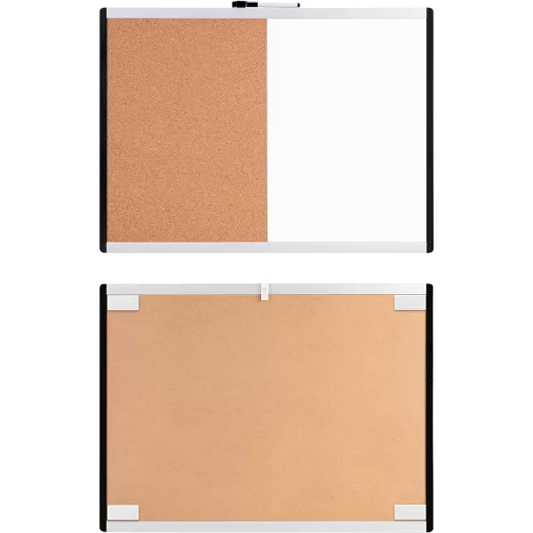 Amazon Basics Combo Magnetic Whiteboard Dry Erase BoardCork Board WhiteYellow 36 x 24Whiteyellow 17 x 23 3 pack
