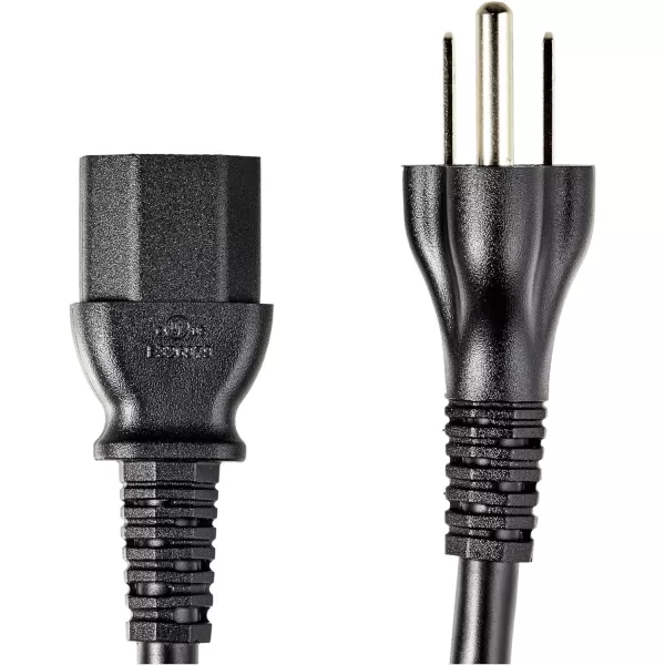Amazon Basics Computer Monitor TV Replacement Power Cord 10 Black10 5Pack 5 Count Power Cord
