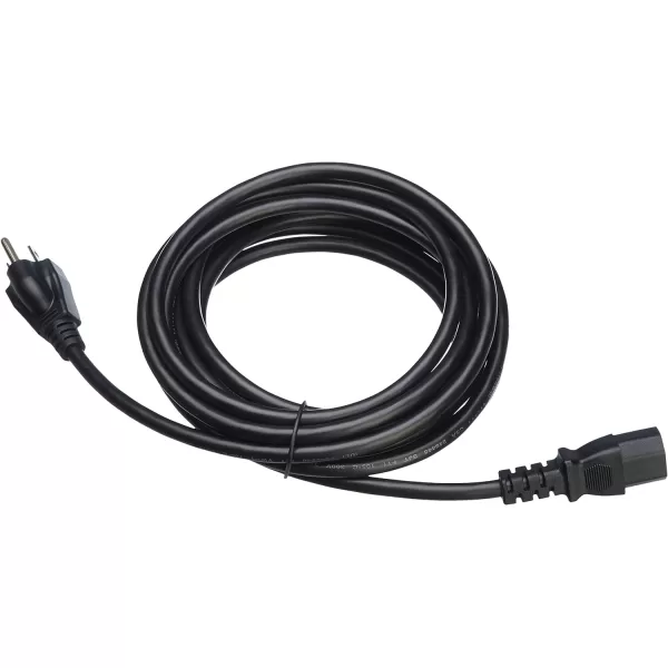 Amazon Basics Computer Monitor TV Replacement Power Cord 10 Black15 1Pack Power Cord