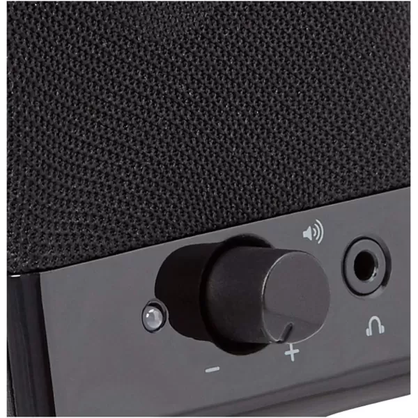 Amazon Basics Computer Speakers for Desktop or Laptop PC  USBPowered BlackUSB