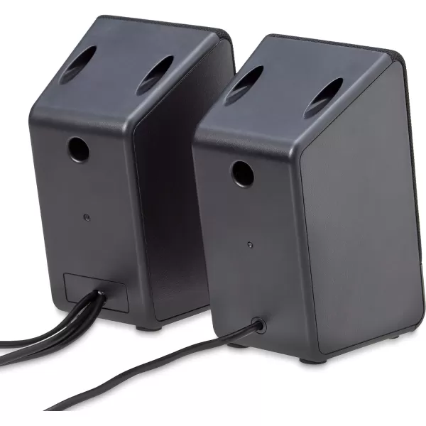 Amazon Basics Computer Speakers for Desktop or Laptop PC  USBPowered BlackUSB