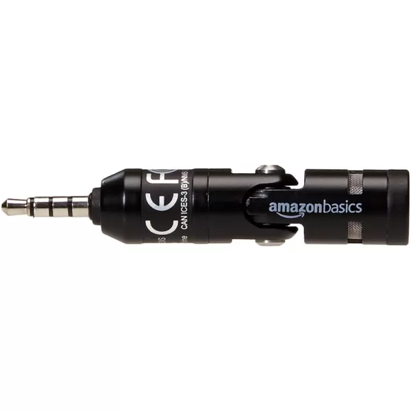 Amazon Basics Condenser Smartphone Microphone BlackAmazon Basics Condenser Smartphone Microphone Black
