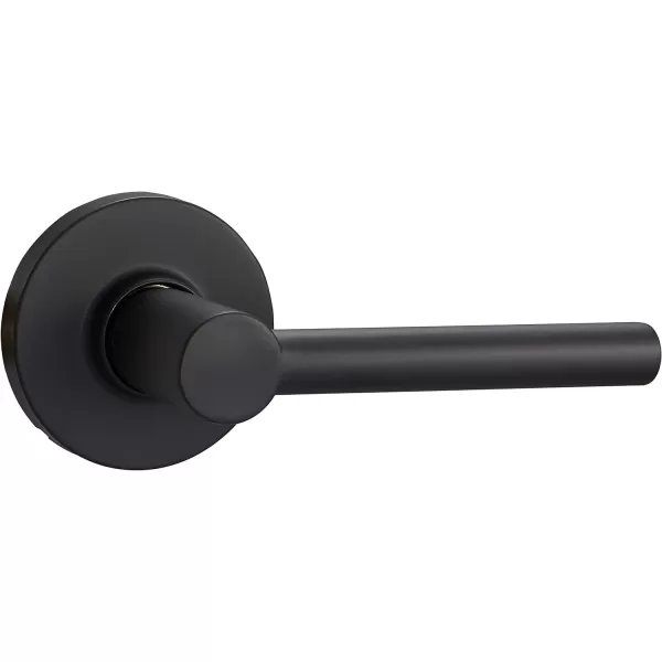 Amazon Basics Contemporary Madison Door Lever with Lock Privacy Matte BlackPassage 6Pack Matte Black