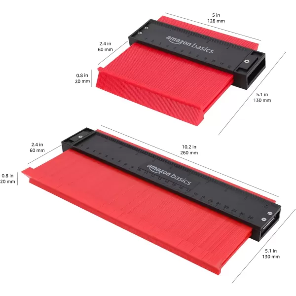 Amazon Basics Contour Gauge Set 5Inch and 10Inch Profile 111 x 4 x 15 inchAmazon Basics Contour Gauge Set 5Inch and 10Inch Profile 111 x 4 x 15 inch
