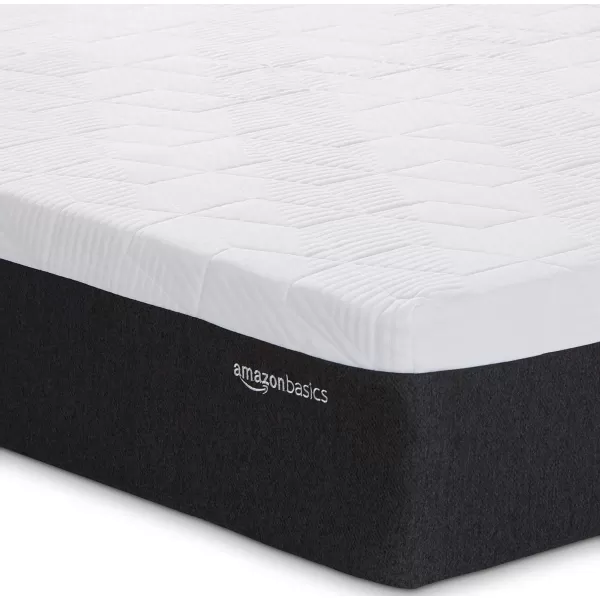 Amazon Basics Cooling Gel Memory Foam Mattress MediumFirm CertiPURUS Certified 10 inch Full Size WhiteGrayCalifornia King 12inch Alt Latex Firm Feel