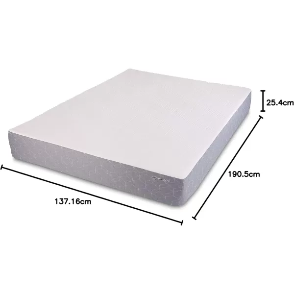 Amazon Basics Cooling Gel Memory Foam Mattress MediumFirm CertiPURUS Certified 10 inch Full Size WhiteGrayFull 10inch Memory Foam Medium Feel