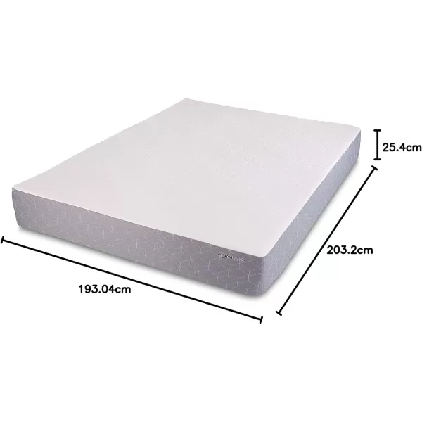 Amazon Basics Cooling Gel Memory Foam Mattress MediumFirm CertiPURUS Certified 10 inch Full Size WhiteGrayKing 10inch Memory Foam Medium Feel