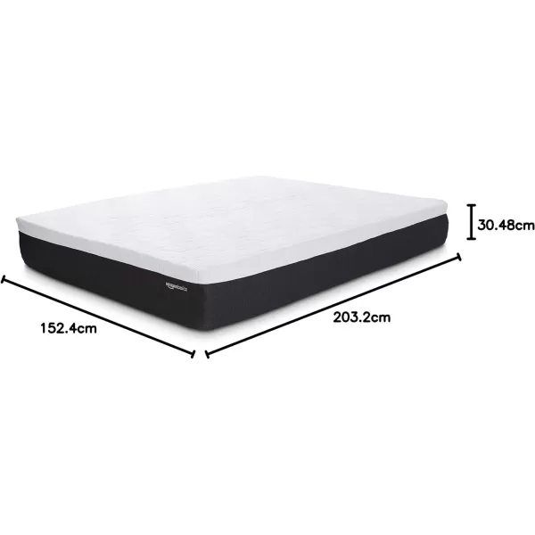 Amazon Basics Cooling Gel Memory Foam Mattress MediumFirm CertiPURUS Certified 10 inch Full Size WhiteGrayQueen 12inch Alt Latex Firm Feel