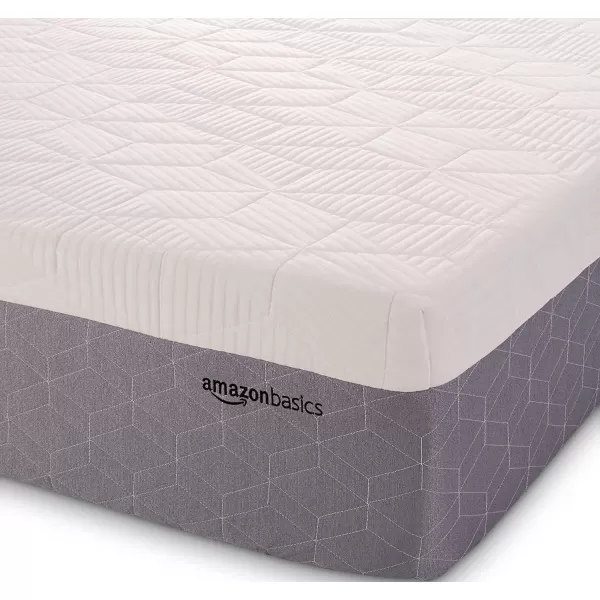 Amazon Basics Cooling Gel Memory Foam Mattress MediumFirm CertiPURUS Certified 10 inch Full Size WhiteGrayQueen 12inch Memory Foam Medium Feel