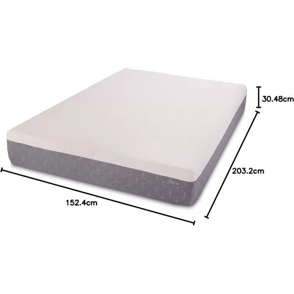 Amazon Basics Cooling Gel Memory Foam Mattress MediumFirm CertiPURUS Certified 10 inch Full Size WhiteGrayQueen 12inch Memory Foam Medium Feel
