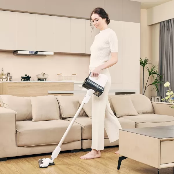 Amazon Basics Cordless Vacuum Cleaner with Brushless Motor 04L WhiteAmazon Basics Cordless Vacuum Cleaner with Brushless Motor 04L White
