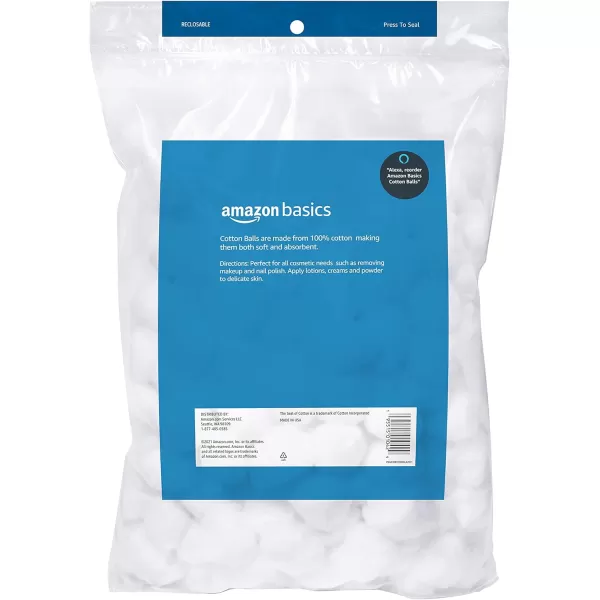 Amazon Basics Cotton Balls 200 Count Previously Solimo200 Count Pack of 1