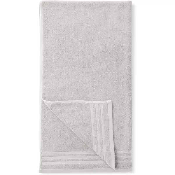 Amazon Basics Cotton Hand Towels Made with 30 Recycled Cotton Content  6Pack Light GrayLight Grey 6Piece Set