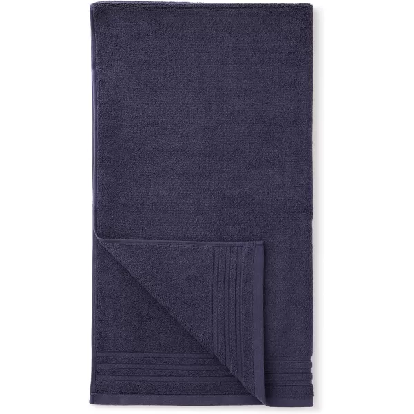 Amazon Basics Cotton Hand Towels Made with 30 Recycled Cotton Content  6Pack Light GrayMidnight Blue 6Piece Set