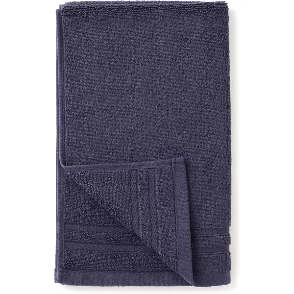 Amazon Basics Cotton Hand Towels Made with 30 Recycled Cotton Content  6Pack Light GrayMidnight Blue Hand Towel Pack of 6
