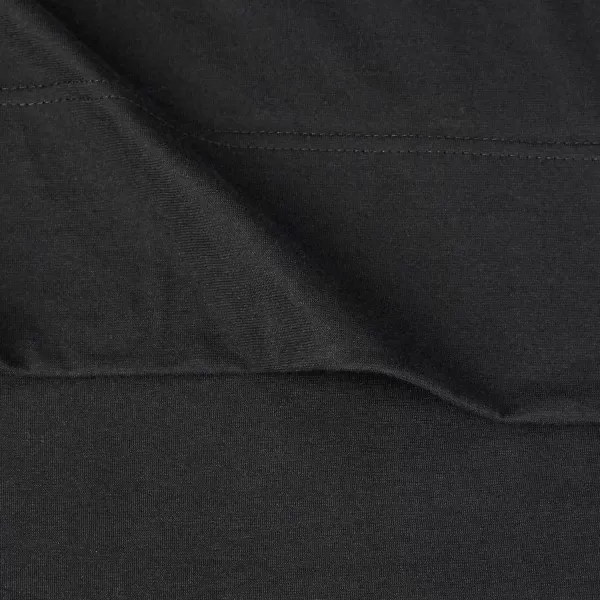 Amazon Basics Cotton Jersey 4Piece Bed Sheet Set King Oatmeal SolidBlack Full Sheet Set