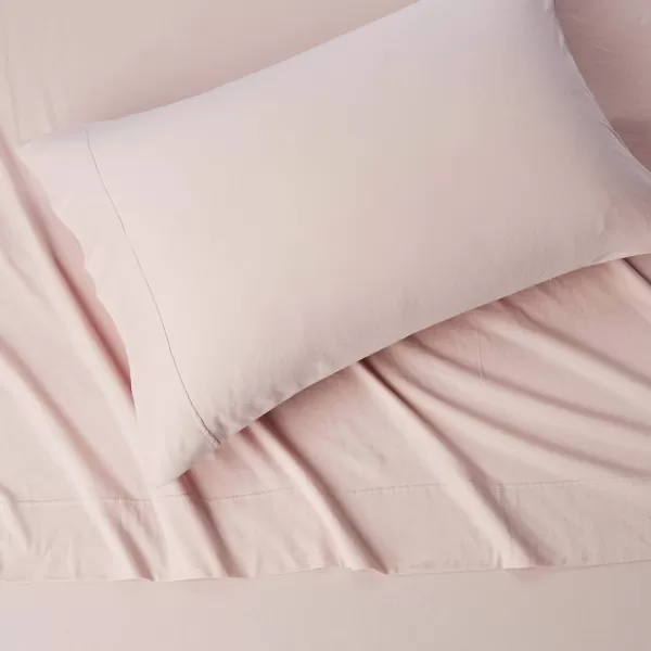 Amazon Basics Cotton Jersey 4Piece Bed Sheet Set King Oatmeal SolidBlush Twin Sheet Set