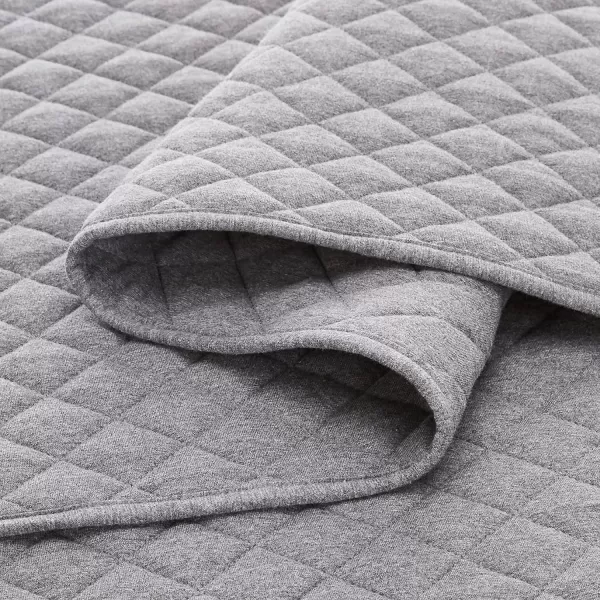 Amazon Basics Cotton Jersey 4Piece Bed Sheet Set King Oatmeal SolidDark Gray FullQueen Quilt Set