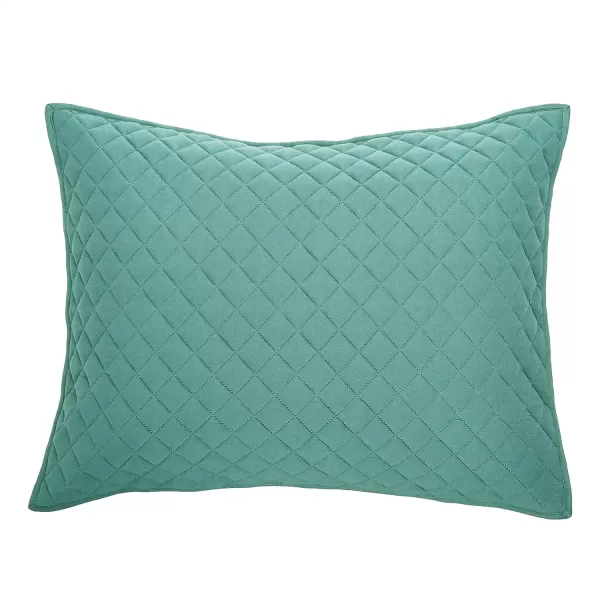 Amazon Basics Cotton Jersey 4Piece Bed Sheet Set King Oatmeal SolidDark Green King Quilt Set