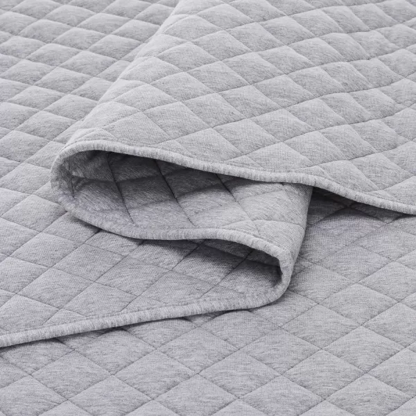 Amazon Basics Cotton Jersey 4Piece Bed Sheet Set King Oatmeal SolidLight Gray King Quilt Set