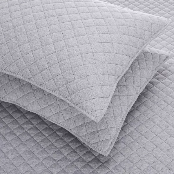 Amazon Basics Cotton Jersey 4Piece Bed Sheet Set King Oatmeal SolidLight Gray King Quilt Set