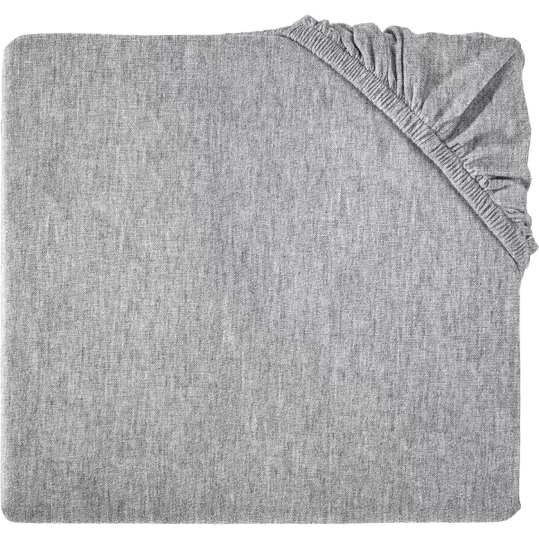 Amazon Basics Cotton Jersey 4Piece Bed Sheet Set King Oatmeal SolidLight Gray Queen Pack of 4 Sheet Set