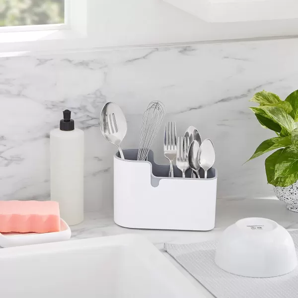 Amazon Basics Countertop amp Wall Organization for Utensils White amp GreyAmazon Basics Countertop amp Wall Organization for Utensils White amp Grey
