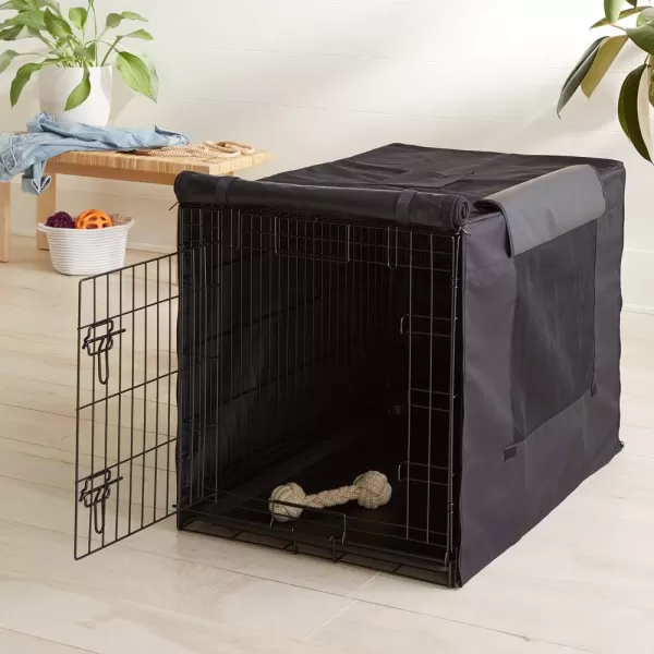 Amazon Basics Cover for Metal Dog Crate 36Inch Black360L x 226W x 247H