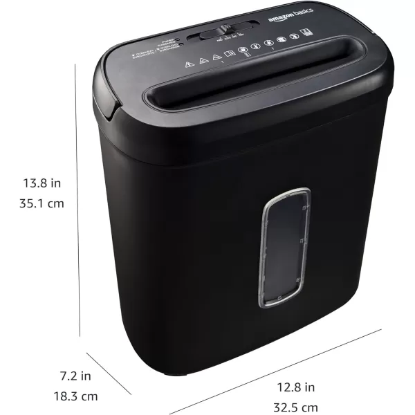 Amazon Basics Cross Cut Paper and Credit Card Shredder 12 Sheet New Model Black8 Sheet New Model  Black