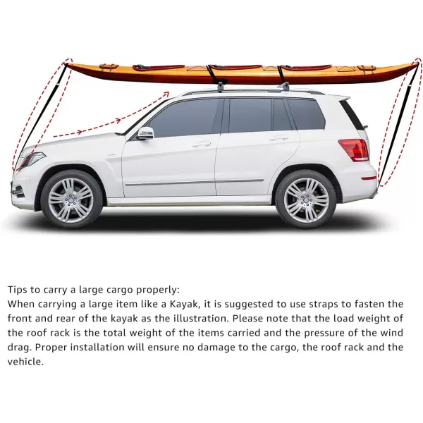 Amazon Basics Cross Rail Roof Rack 52 inches Pack of 2 Black56 inches
