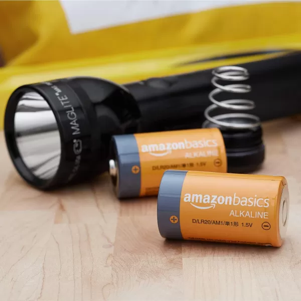 Amazon Basics D Cell AllPurpose Alkaline Batteries 5Year Shelf Life 96 Count 8 Packs of 1212 Count Pack of 8