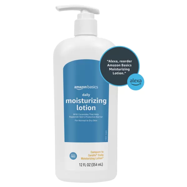 Amazon Basics Daily Moisturizing Lotion 12 Fluid Ounces 2Pack1200 Fl Oz Pack of 2