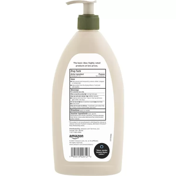 Amazon Basics Daily Moisturizing Oatmeal Body Lotion and Skin Protectant Fragrance Free 18 Fluid Ounces 6Pack Previously Solimo1800 Fl Oz Pack of 1