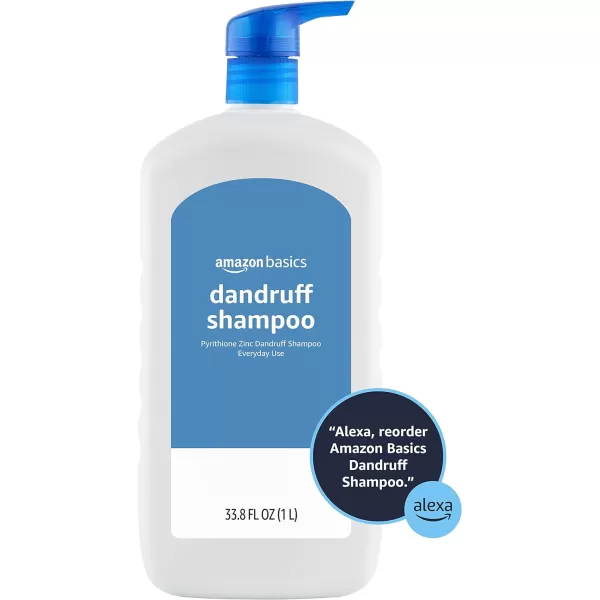 Amazon Basics Dandruff Shampoo Everyday Use Normal to Oily Hair 338 Fluid Ounces 1 Pack Previously Solimo338 Fl Oz Pack of 4