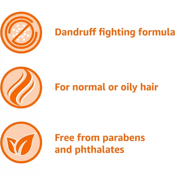 Amazon Basics Dandruff Shampoo Everyday Use Normal to Oily Hair 338 Fluid Ounces 1 Pack Previously Solimo3380 Fl Oz Pack of 1