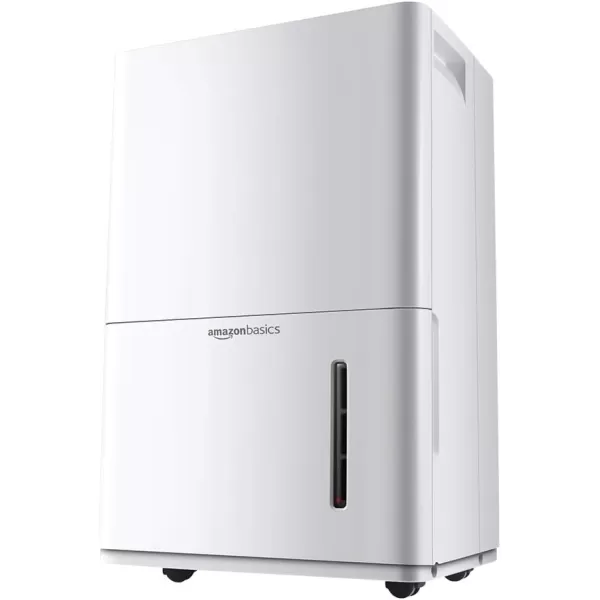 Amazon Basics Dehumidifier with Drain Pump For Areas Up to 4000 Square Feet 50Pint Energy Star Certified White50 Pint Standard