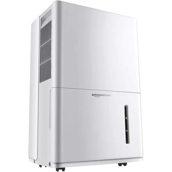 Amazon Basics Dehumidifier with Drain Pump For Areas Up to 4000 Square Feet 50Pint Energy Star Certified White50 Pint Standard