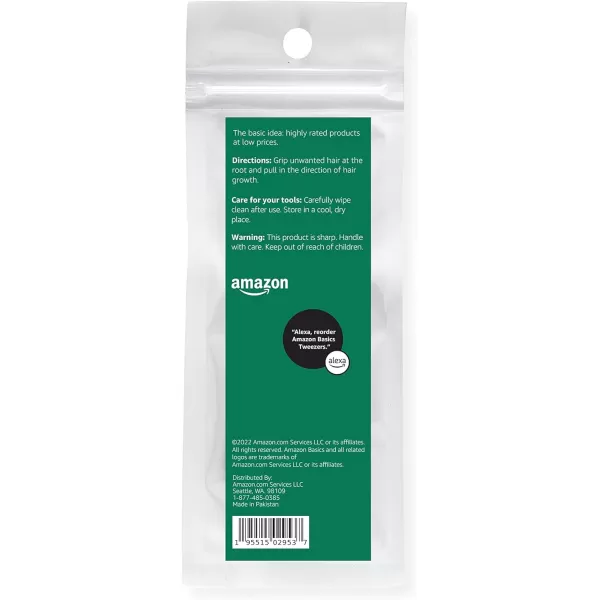 Amazon Basics Deluxe Soft Cushion Touch Slant TweezersAmazon Basics Deluxe Soft Cushion Touch Slant Tweezers