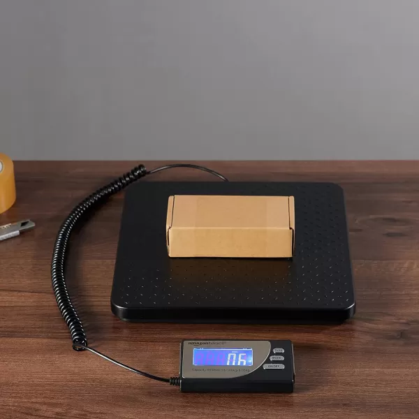 Amazon Basics Digital Postal Table Top Scale AC Adapter Counting Function 110 Pound Capacity 01 Ounce Readability Black660 lb