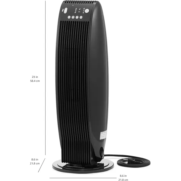 Amazon Basics Digital Tower Heater White 23 InchBlack