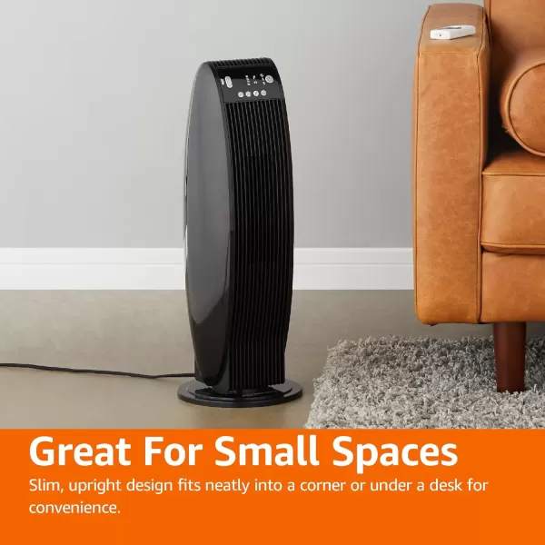 Amazon Basics Digital Tower Heater White 23 InchBlack