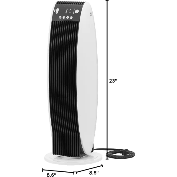 Amazon Basics Digital Tower Heater White 23 InchWhite