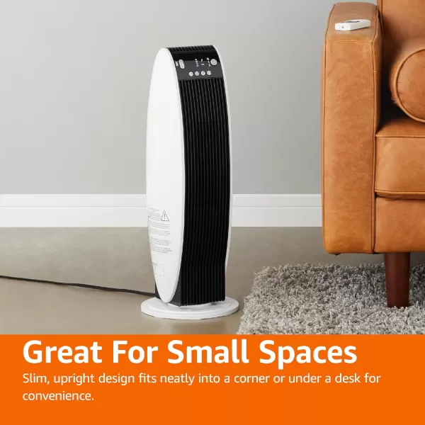 Amazon Basics Digital Tower Heater White 23 InchWhite