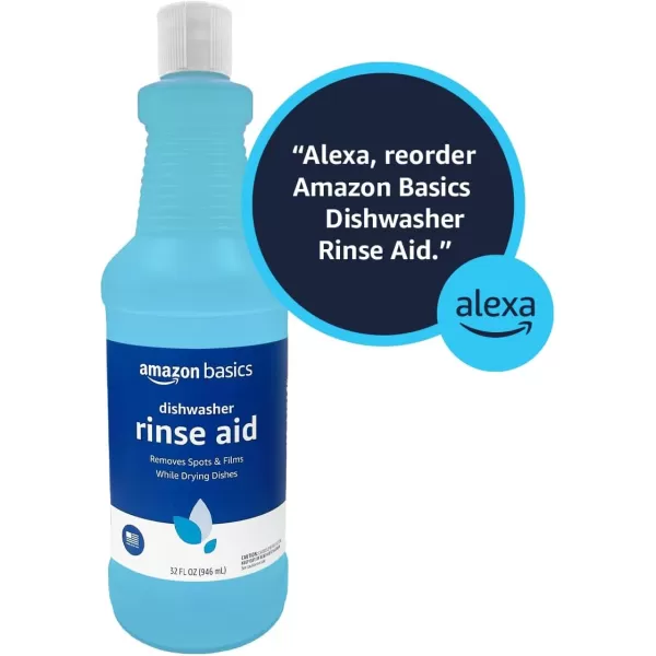 Amazon Basics Dishwasher Rinse Aid Liquid 32 Fl Oz Pack of 1Amazon Basics Dishwasher Rinse Aid Liquid 32 Fl Oz Pack of 1